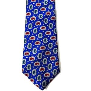 Elegant Blue Paisley Men's Tie 56"